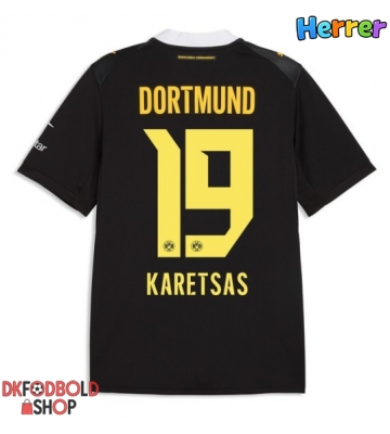 Borussia Dortmund Konstantinos Karetsas #19 Udebanetrøje 2026-27 Kort ærmer Borussia Dortmund Konstantinos Karetsas #19 Udebanetrøje 2026-27 Kort ærmer